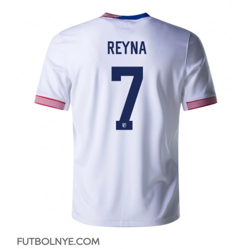 Camiseta Estados Unidos Giovanni Reyna #7 Primera Equipación Copa America 2024 manga corta